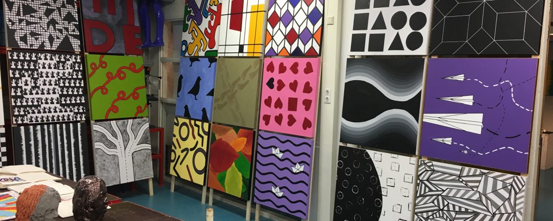 Tentoonstelling beeldend werk leerlingen bij ‘Beeldend Veenendaal, amateurkunst in Veenendaal en omgeving.